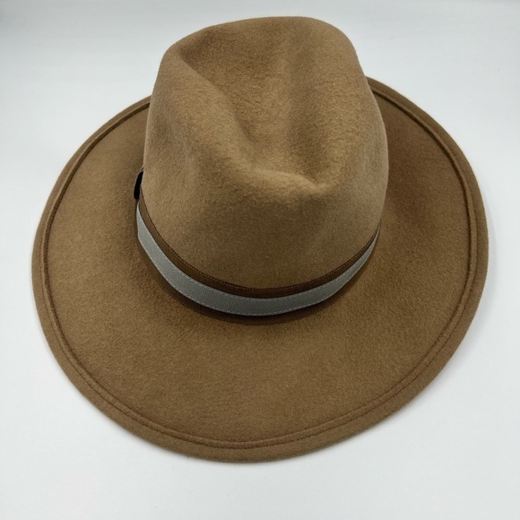 HAT ATTACK Tan Wool Fedora Hat main image 4
